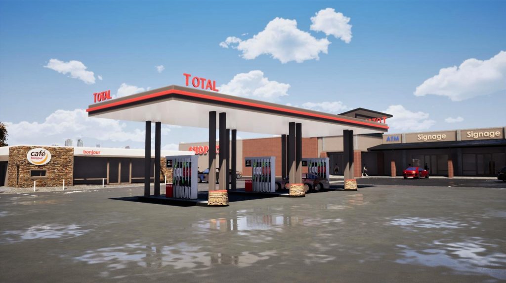 francistown shopping Centre 3d architect render