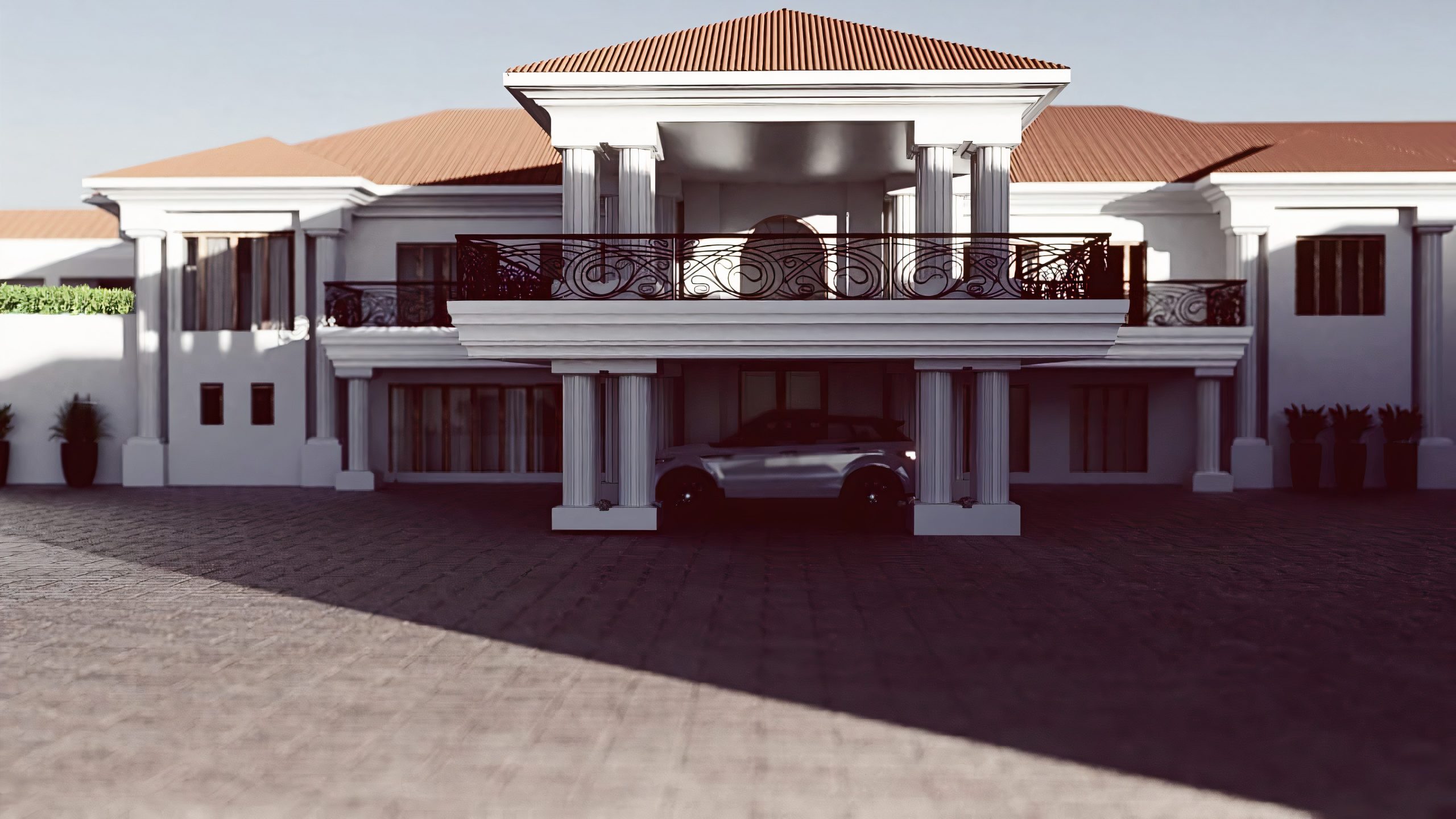 3d arcitecture front of house